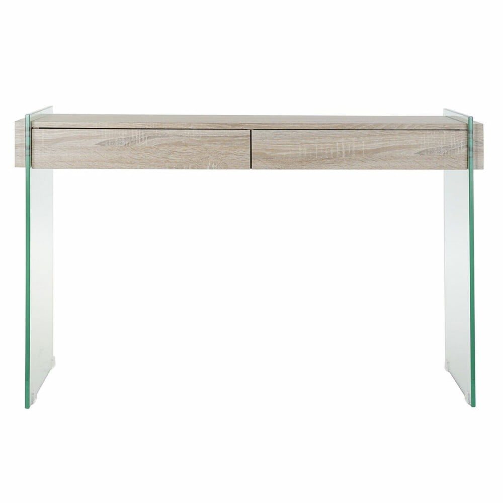Beistelltisch DKD Home Decor Durchsichtig natürlich Holz Kristall Holz MDF 120 x 40 x 76 cm