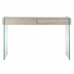 Beistelltisch DKD Home Decor Durchsichtig natürlich Holz Kristall Holz MDF 120 x 40 x 76 cm