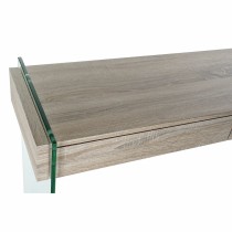 Side table DKD Home Decor Transparent Natural Wood Crystal MDF Wood 120 x 40 x 76 cm