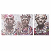 Canvas DKD Home Decor Canvas MDF Wood 50 x 1,8 x 70 cm