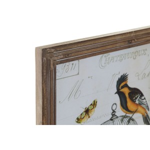 Leinwand DKD Home Decor Holz Leinwand 34 x 2 x 44 cm