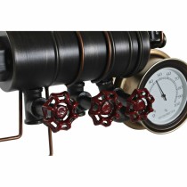 Wanduhr DKD Home Decor Schwarz Rot Eisen Golden (2 pcs) (46 x 13 x 58 cm)