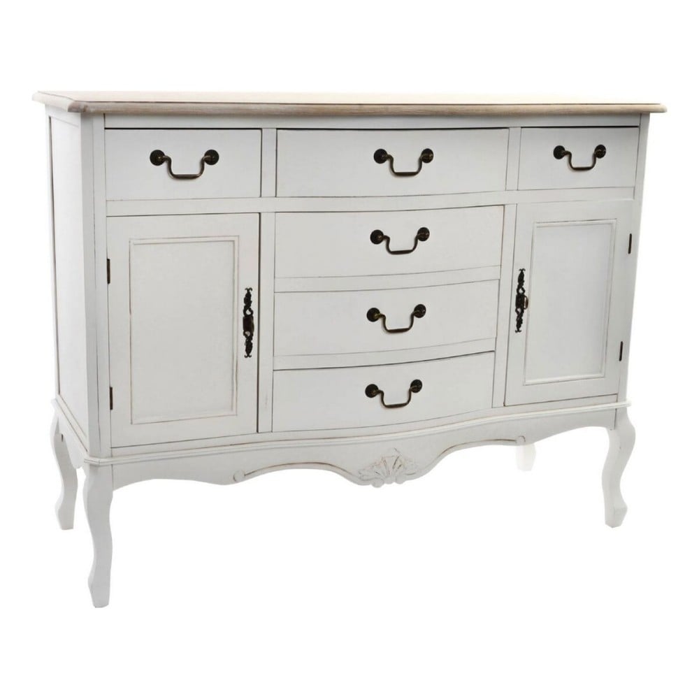 Sideboard DKD Home Decor White Light brown Fir 118 x 45 x 90 cm