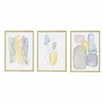 Cadre DKD Home Decor Verre polystyrène 53 x 3 x 73 cm (3 Pièces)