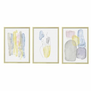 Bild DKD Home Decor Kristall polystyrol 53 x 3 x 73 cm (3 Stücke)