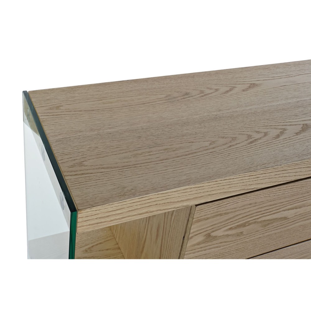 Sideboard DKD Home Decor Transparent Light brown Crystal MDF Wood 160 x 45 x 80 cm