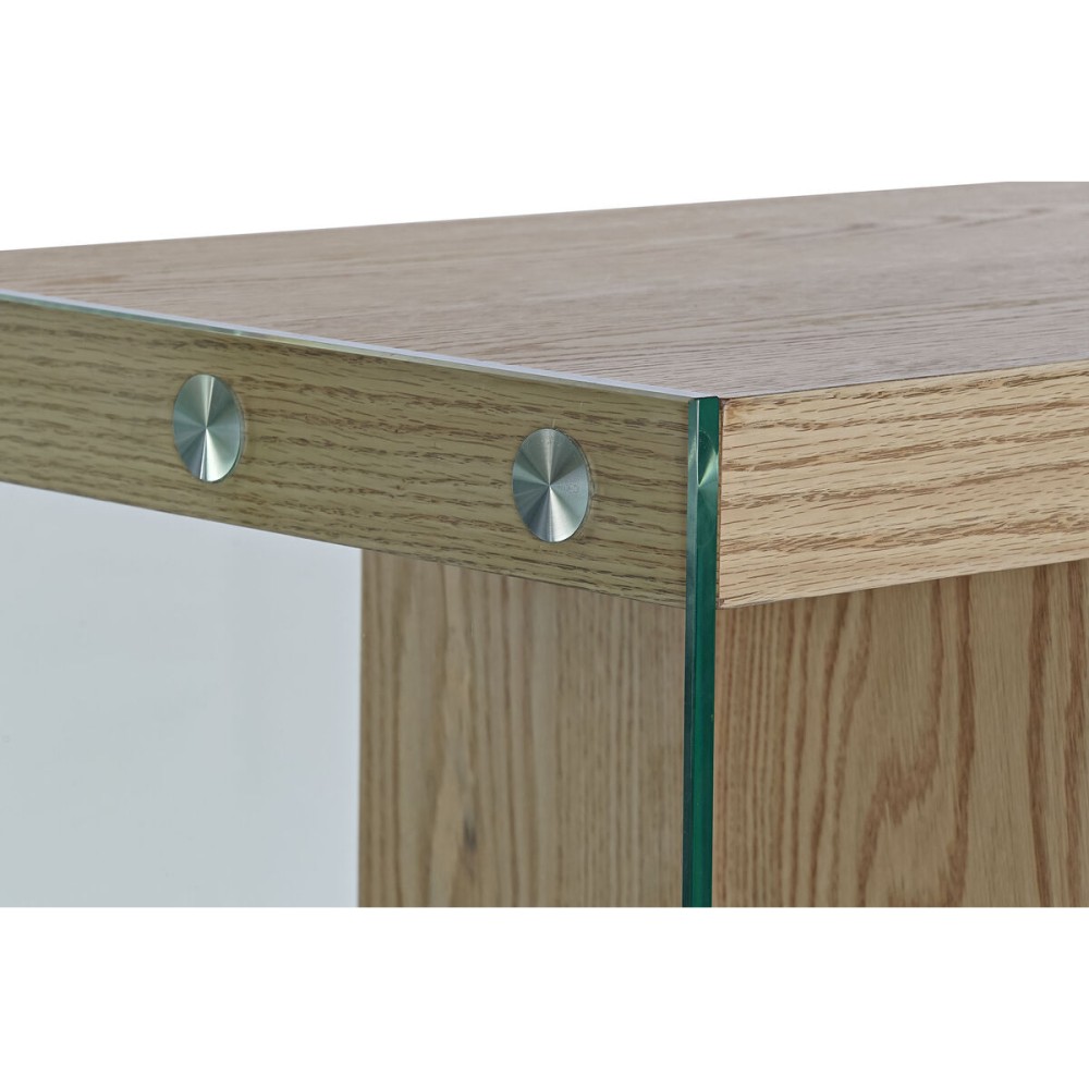 Buffet DKD Home Decor Transparent Marron Clair Verre Bois MDF 160 x 45 x 80 cm