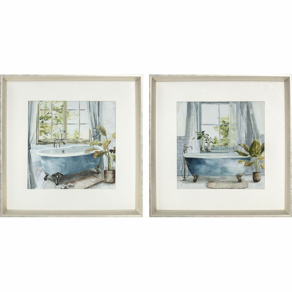 Cadre DKD Home Decor Verre Bois MDF 32 x 2,5 x 32 cm 32 x 2,3 x 32 cm