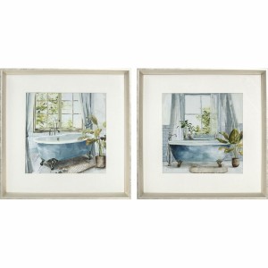 Painting DKD Home Decor Crystal MDF Wood 32 x 2,5 x 32 cm 32 x 2,3 x 32 cm
