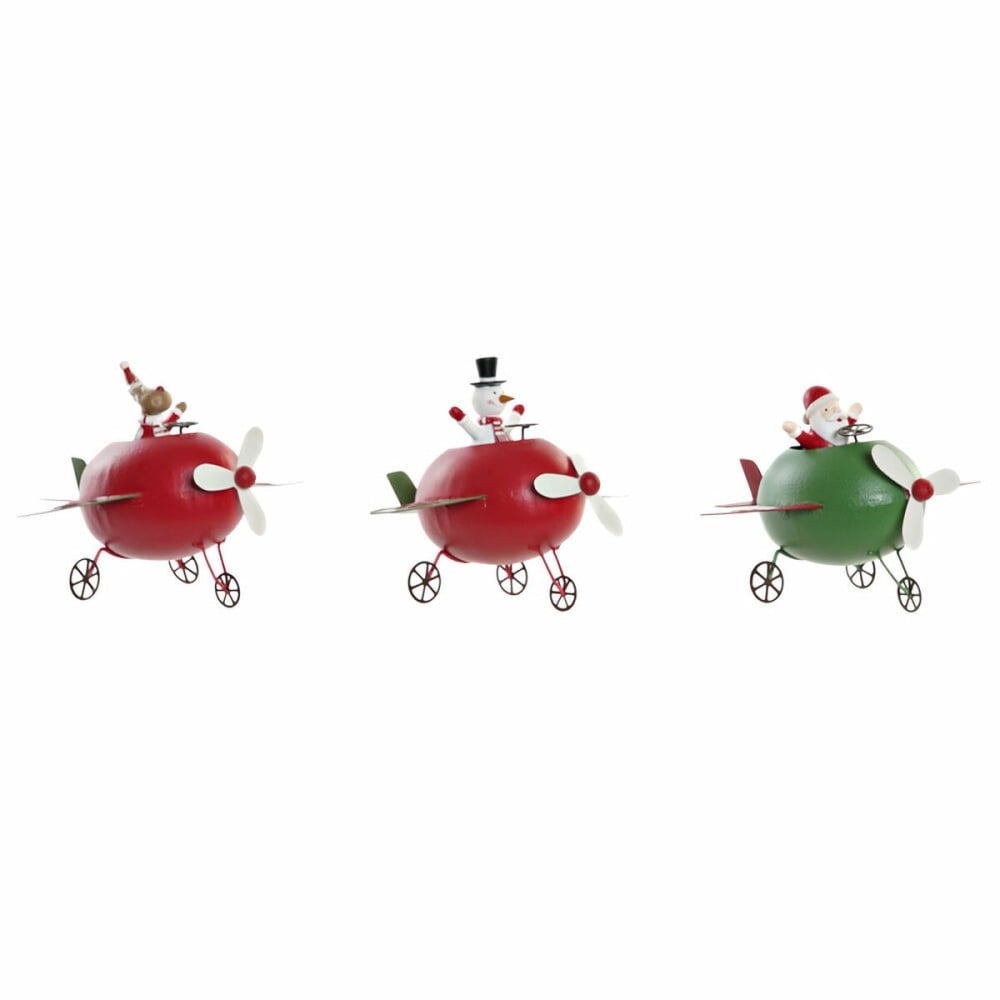 Weihnachtsschmuck DKD Home Decor Metall Rentier (19 x 14 x 13 cm) (3 pcs)