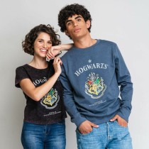 Damen Kurzarm-T-Shirt Harry Potter Grau Dunkelgrau