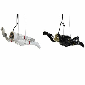 Deckenlampe DKD Home Decor Schwarz Weiß Harz 220 V 50 W (46 x 14.5 x 20 cm) (2 pcs)