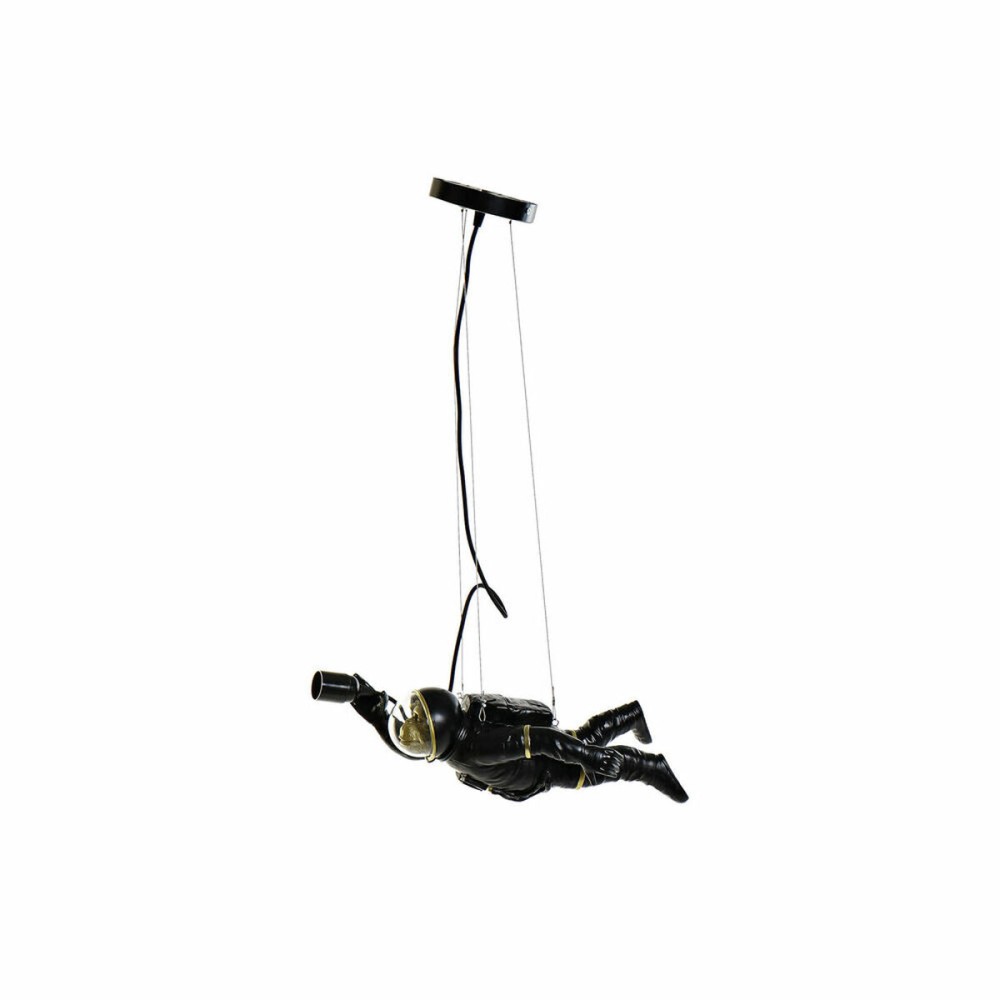 Ceiling Light DKD Home Decor Black White Resin 220 V 50 W (46 x 14.5 x 20 cm) (2 pcs)