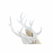 Décorations de Noël DKD Home Decor Beige Polyester Blanc polystyrène Renne (9 x 24 x 33 cm)
