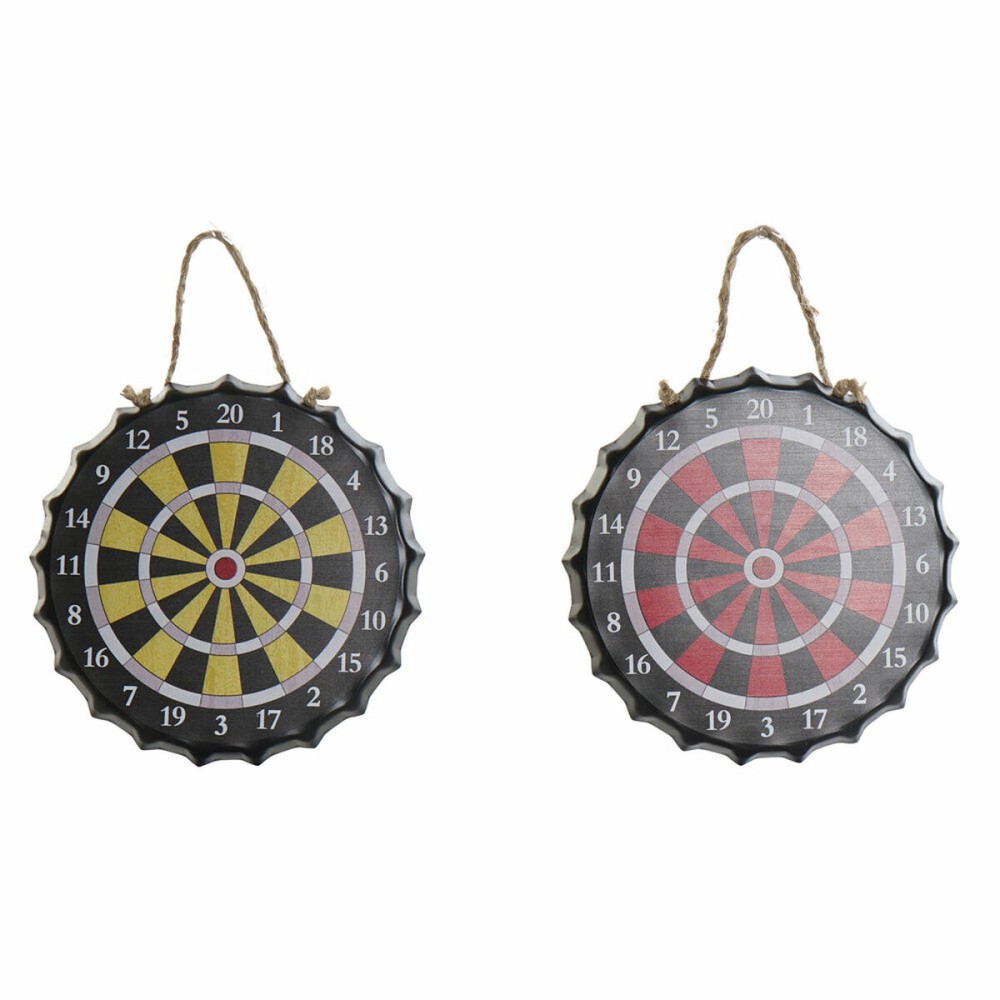 Wanddekoration DKD Home Decor Eisen (22 x 2 x 22 cm) (2 pcs)