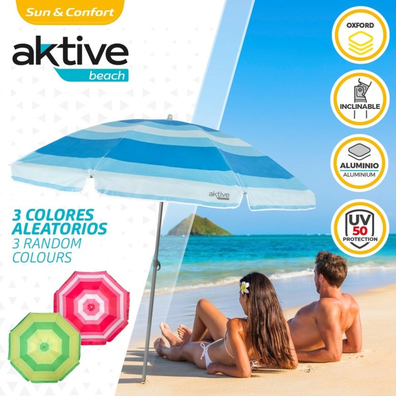 Sunshade Aktive Blue Polyester 200 x 194,5 x 200 cm (6 Units)