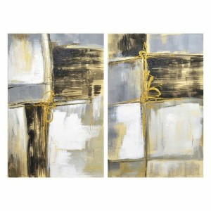 Leinwand DKD Home Decor Leinwand Holz MDF 60 x 3 x 90 cm