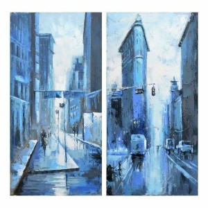 Canvas DKD Home Decor Canvas MDF Wood 60 x 3 x 120 cm
