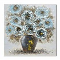 Leinwand DKD Home Decor Leinwand Holz MDF 60 x 3 x 60 cm (2 Stücke)