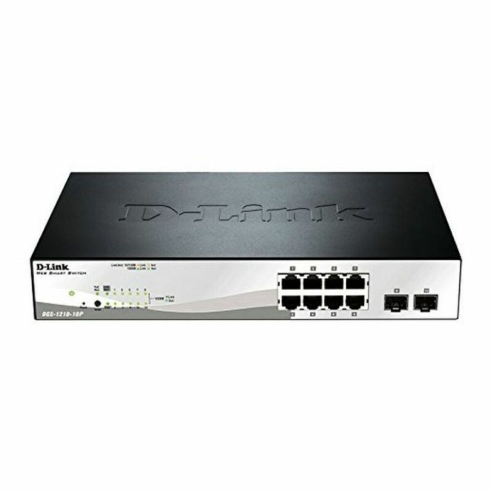 Commutateur Réseau de Bureau D-Link DGS-1210-10P 10 Puertos RJ45