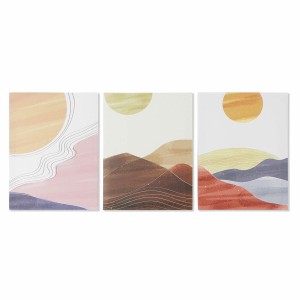 Leinwand DKD Home Decor Leinwand Holz MDF 30 x 1,8 x 40 cm (3 Stücke)