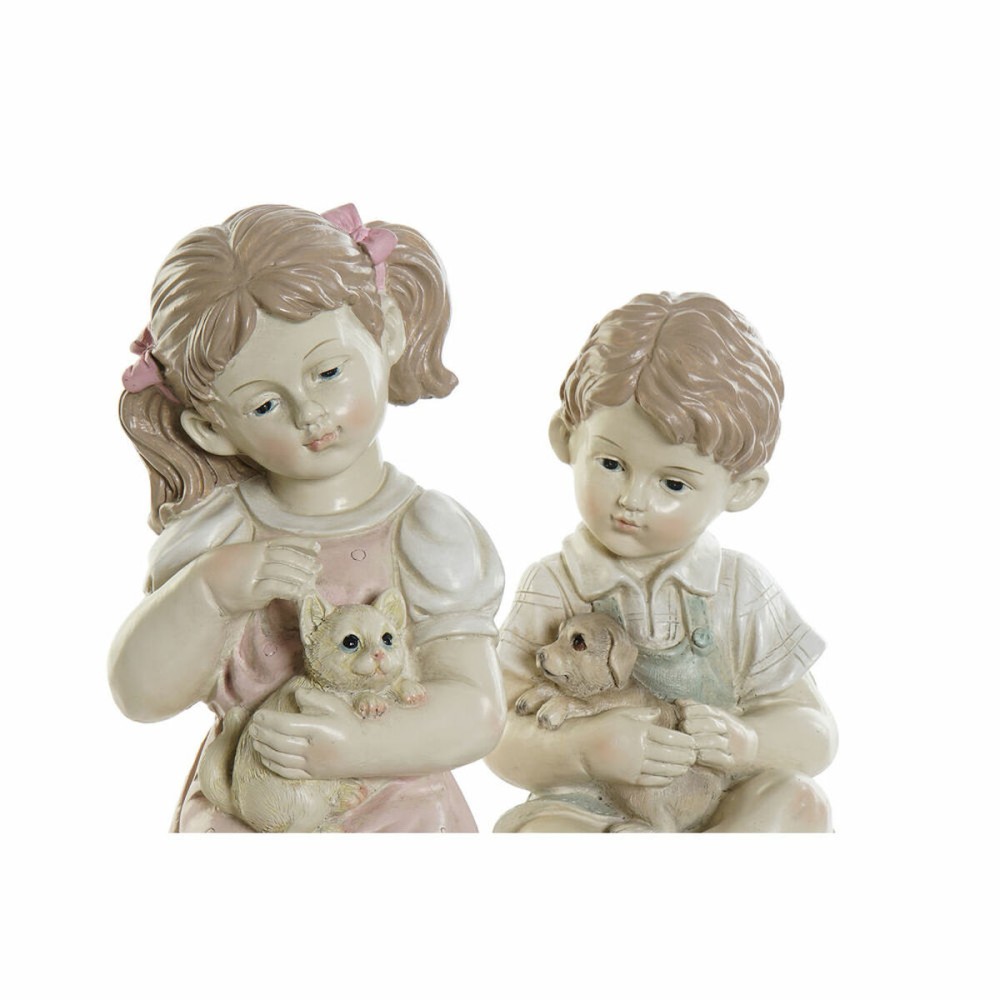 Deko-Figur DKD Home Decor Harz Kind (14.5 x 16 x 26 cm) (2 pcs)