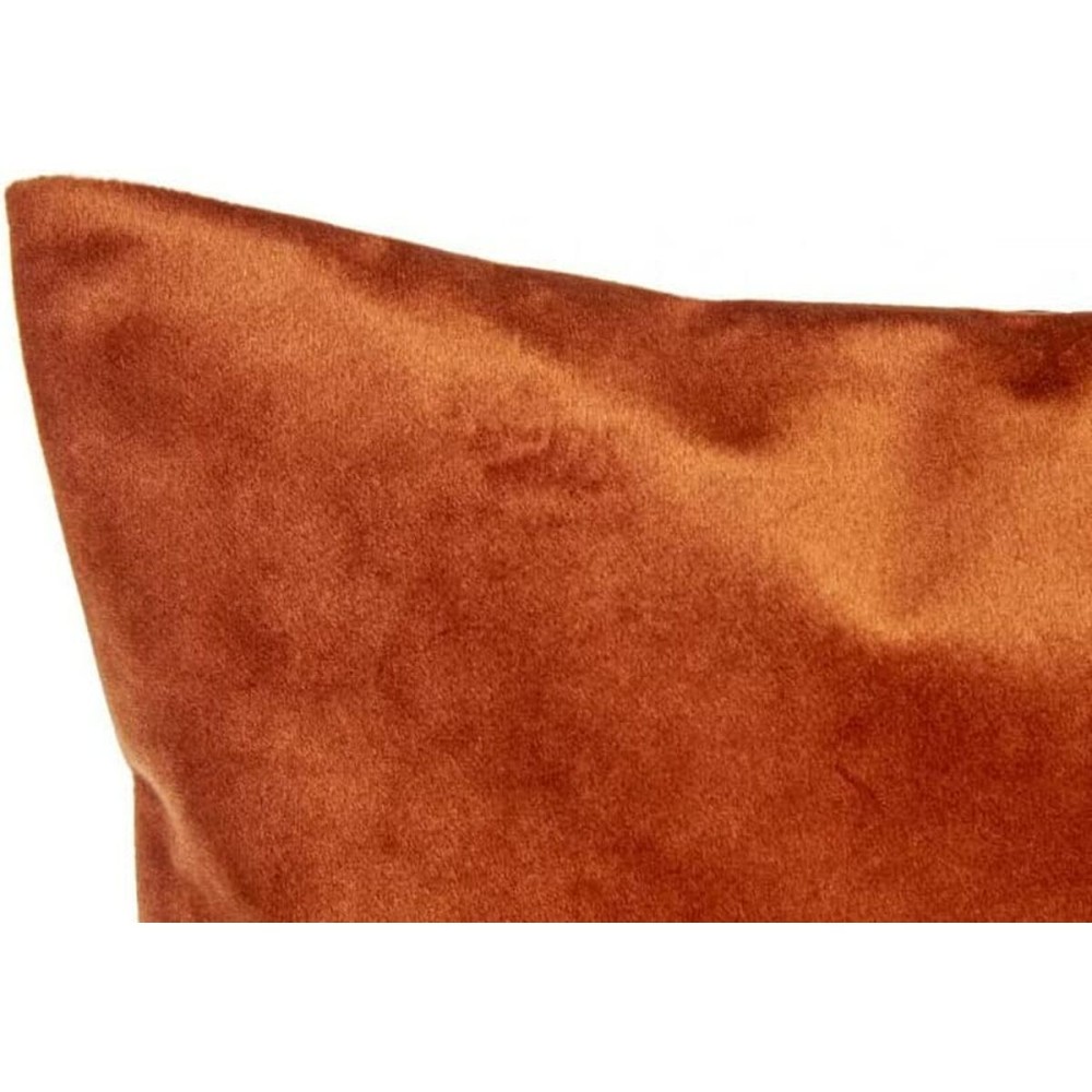 Coussin Polyester Velours Orange (45 x 13 x 45 cm)