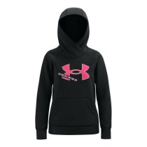 Sweat-shirt à capuche fille Under Armour Fleece Logo Noir