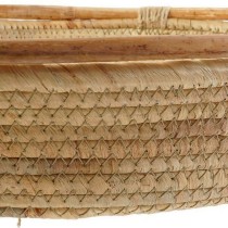Tischdekoration DKD Home Decor Braun Binsen 42 x 42 x 8 cm