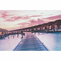 Canvas DKD Home Decor polystyrene Canvas 140 x 3,5 x 45 cm (4 Pieces)