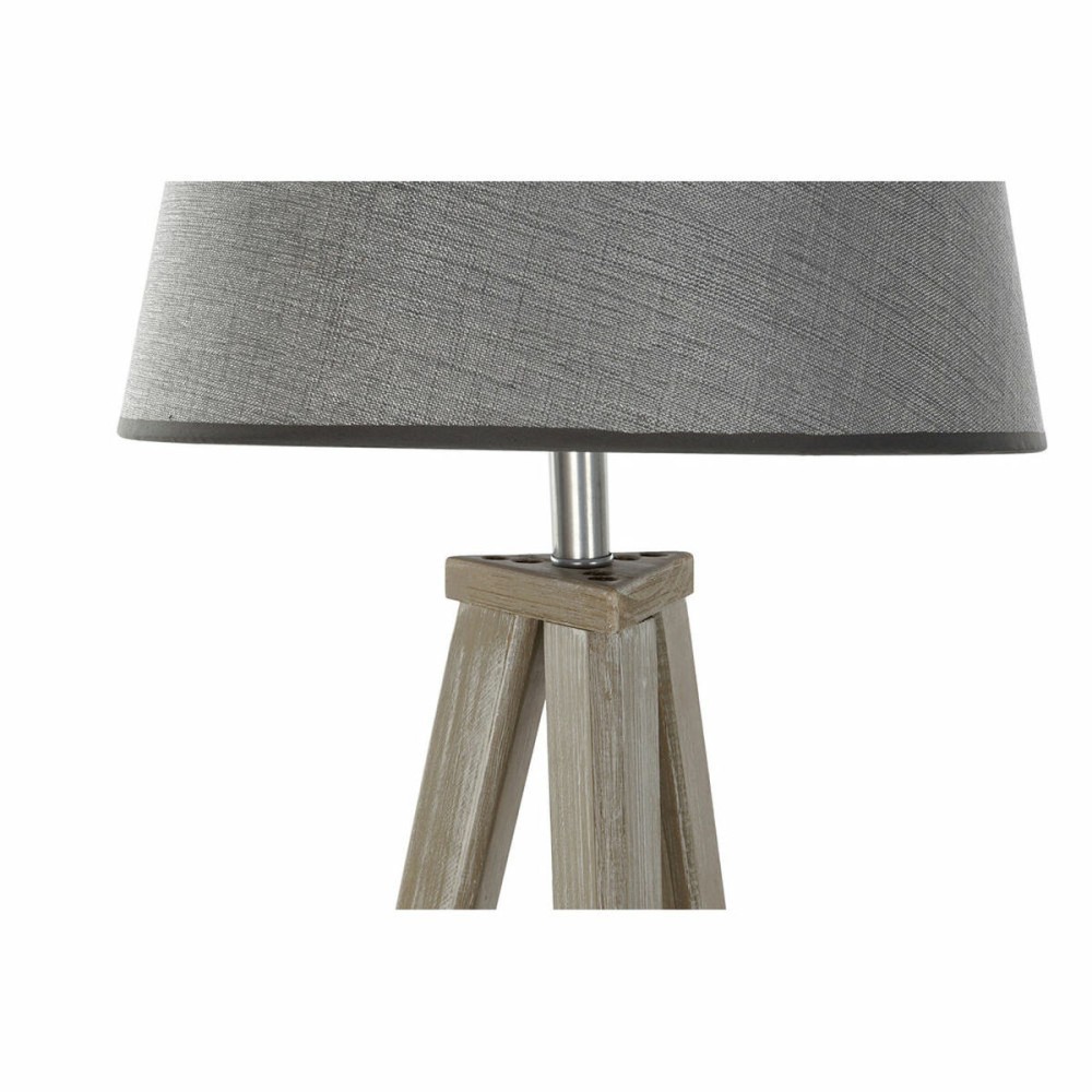 Stehlampe DKD Home Decor 40 x 40 x 154 cm natürlich Grau Braun 250 V 60 W Kiefer (2 Stück)