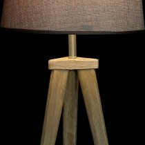 Tischlampe DKD Home Decor Laken Grau Braun Leinen 250 V 60 W Kiefer (30 x 30 x 57.5 cm) (2 pcs)