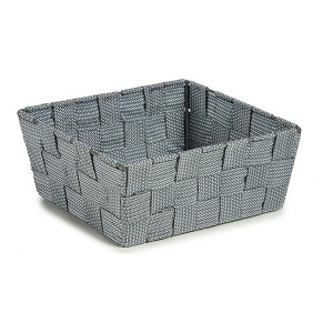Korb Kipit A3-6929A9 Grau Stoff Geflochten 18 x 8 x 21 cm