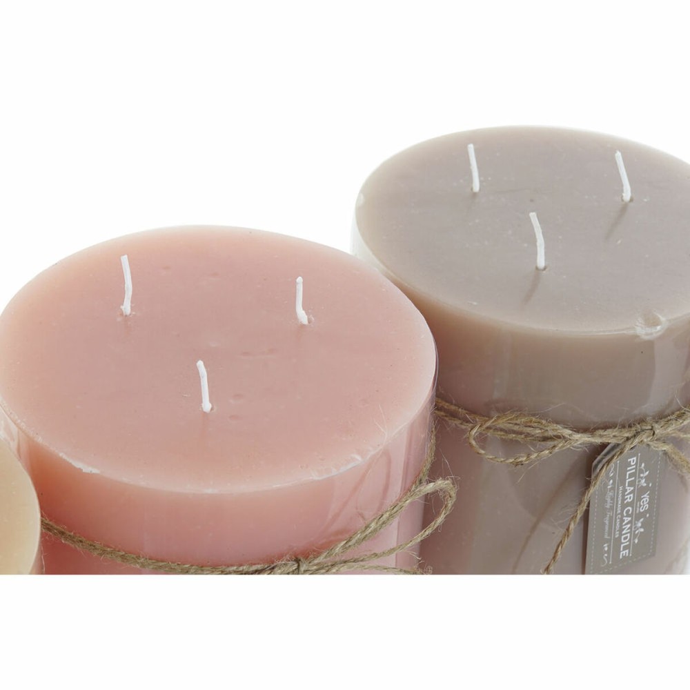 Candle DKD Home Decor (3 pcs) (12 x 12 x 12 cm)