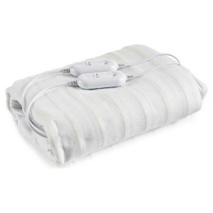 Doppelte Heizdecke 2 x 60 W Polyester Weiß (140 x 1 x 160 cm)