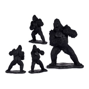 Figurine Décorative Gift Decor XS210426 Noir Gorille 25,5 x 56,5 x 43,5 cm