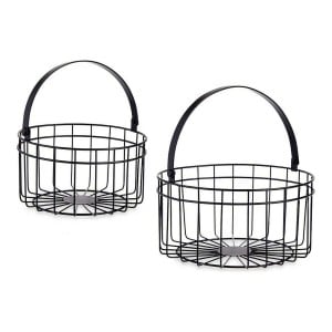 Set de basket Gift Decor JY19150BK Noir Métal 25 x 27 x 25 cm
