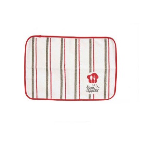 Set de table Kinvara Bon Apetit Blanc Rouge