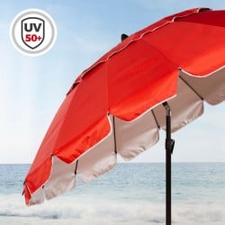 Sunshade Aktive Red Aluminium 220 x 215 x 220 cm (6 Units)