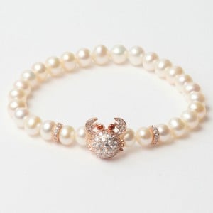 Ladies' Bracelet Lancaster JLA-BR-CRAB-2-WH 16 mm