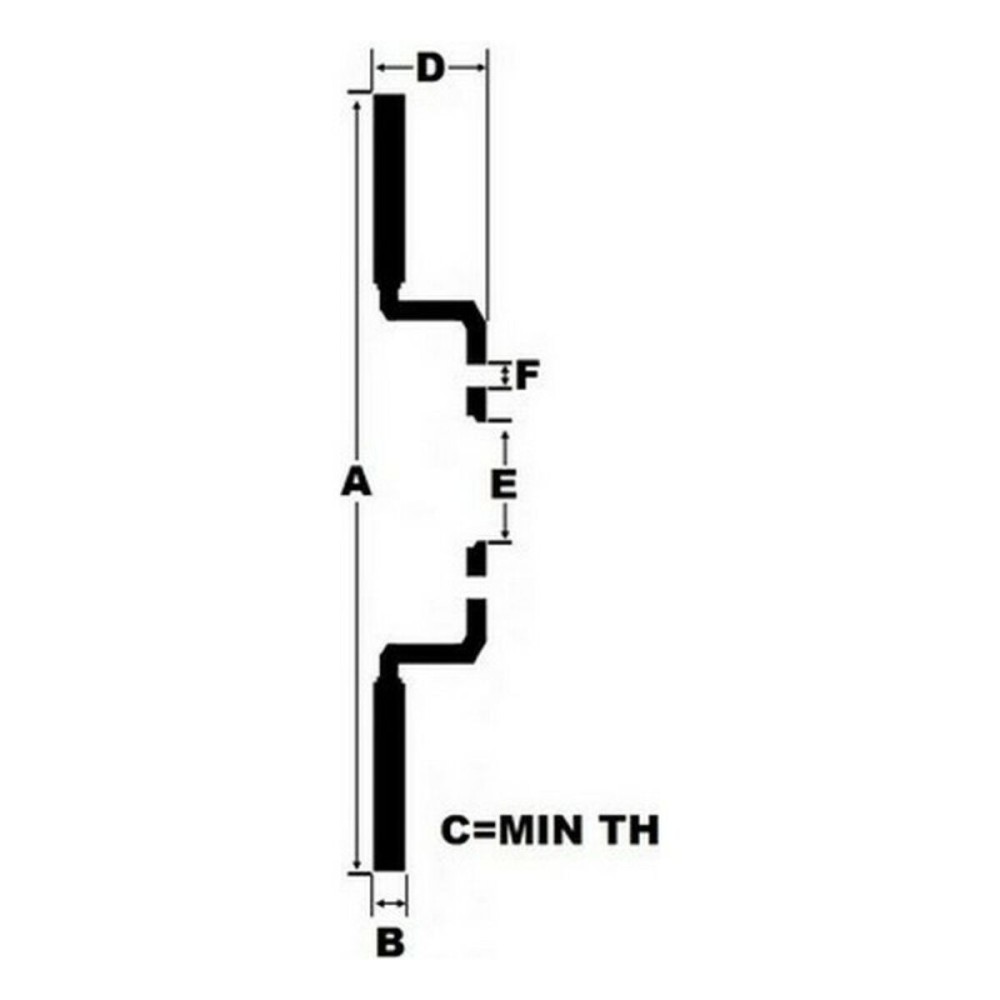 Scheibenbremsen Black Diamond KBD076G12 Belüftung Frontal 12 Streifen