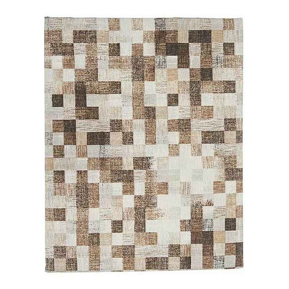 Tischdecke Kinvara CUADROS-B Beige Abdeckung