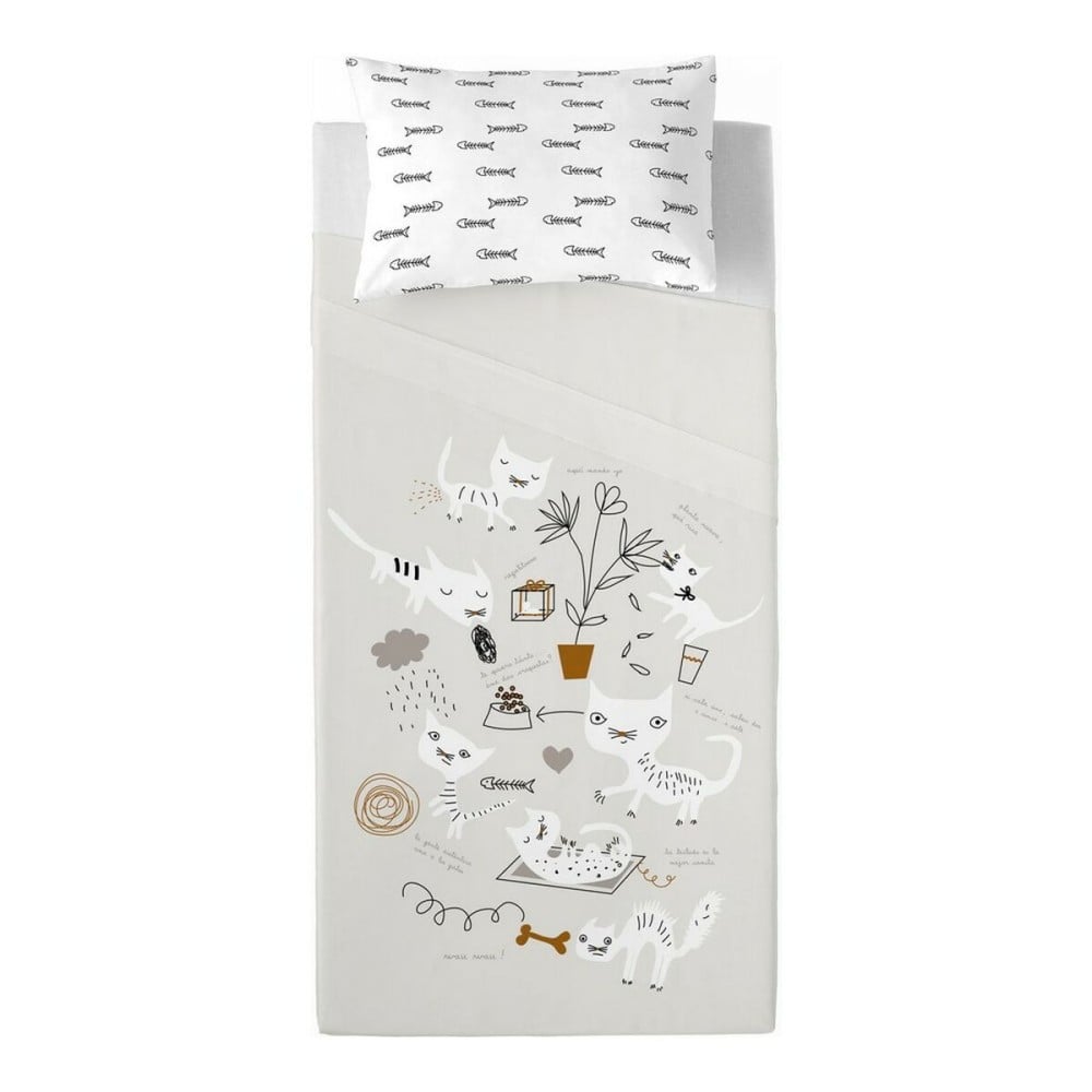 Bedding set Panzup Gatos 2 Single 160 x 270 cm
