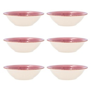 Bol pour Apéritifs Quid Vita Rose Céramique 6 Pièces
