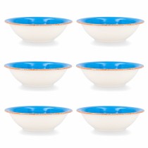 Bol pour Apéritifs Quid Vita Bleu Céramique 6 Pièces