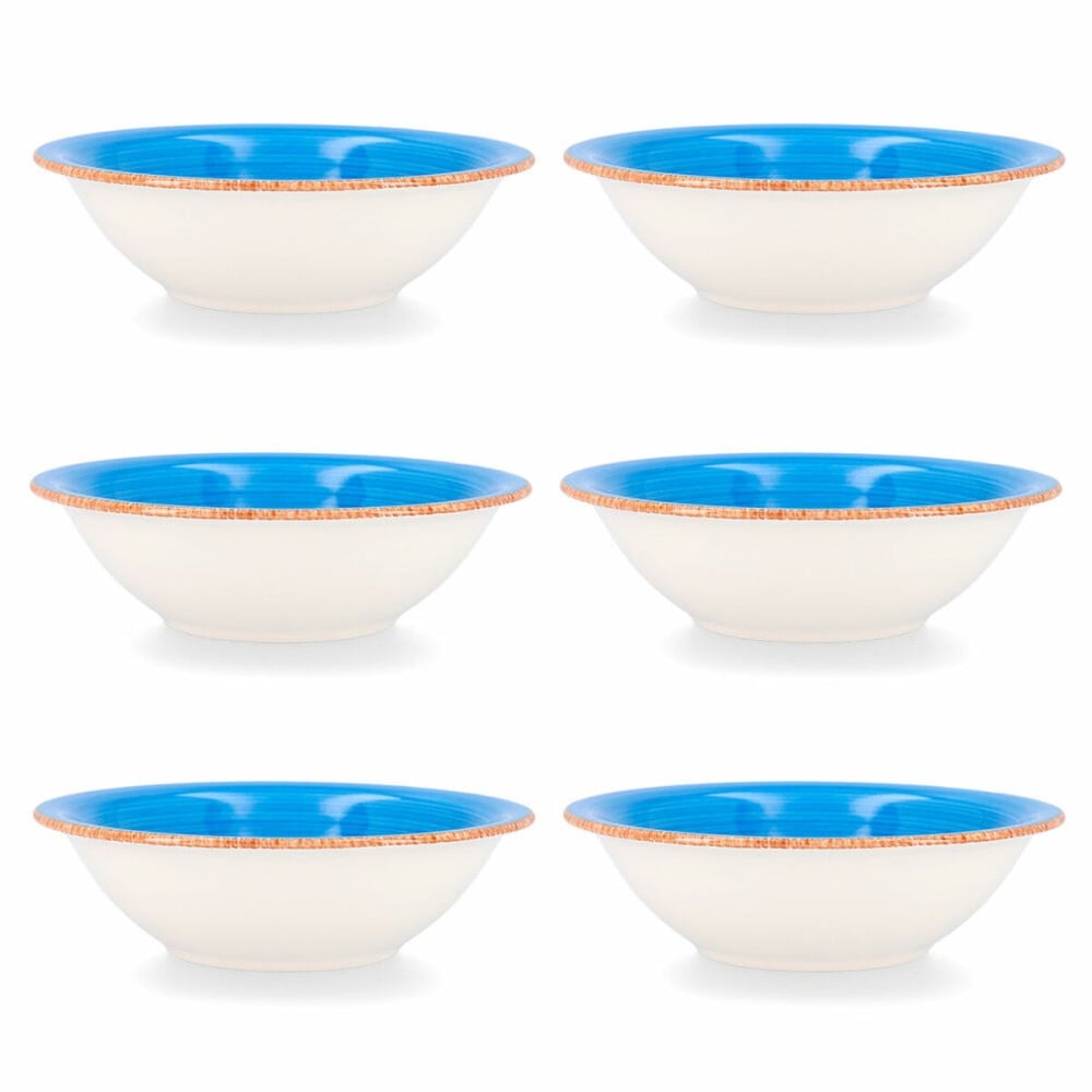 Bol pour Apéritifs Quid Vita Bleu Céramique 6 Pièces