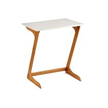 Side table Kinvara WD2021329426 White Brown Natural 40 x 68,5 x 60 cm