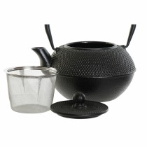 Théière DKD Home Decor Noir Argent Fer (18.5 x 16 x 17 cm) (2 pcs) (1200 ml)