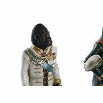 Deko-Figur DKD Home Decor Harz Gorilla (15.5 x 13.5 x 40.5 cm) (2 pcs)