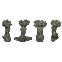 Figurine Décorative DKD Home Decor Femme Gris Ciment (20 x 9 x 25 cm) (4 Unités)